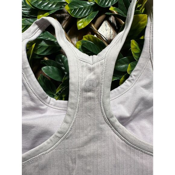 Lululemon Light Pink Ribbed Tank Top Size 6 - Picture 6 of 7